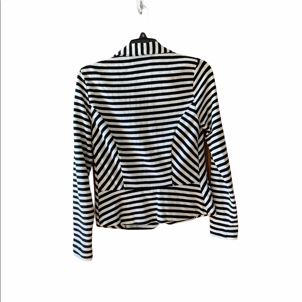Ana Small Black White Blazer Jacket Suit Stripe - Picture 4 of 16